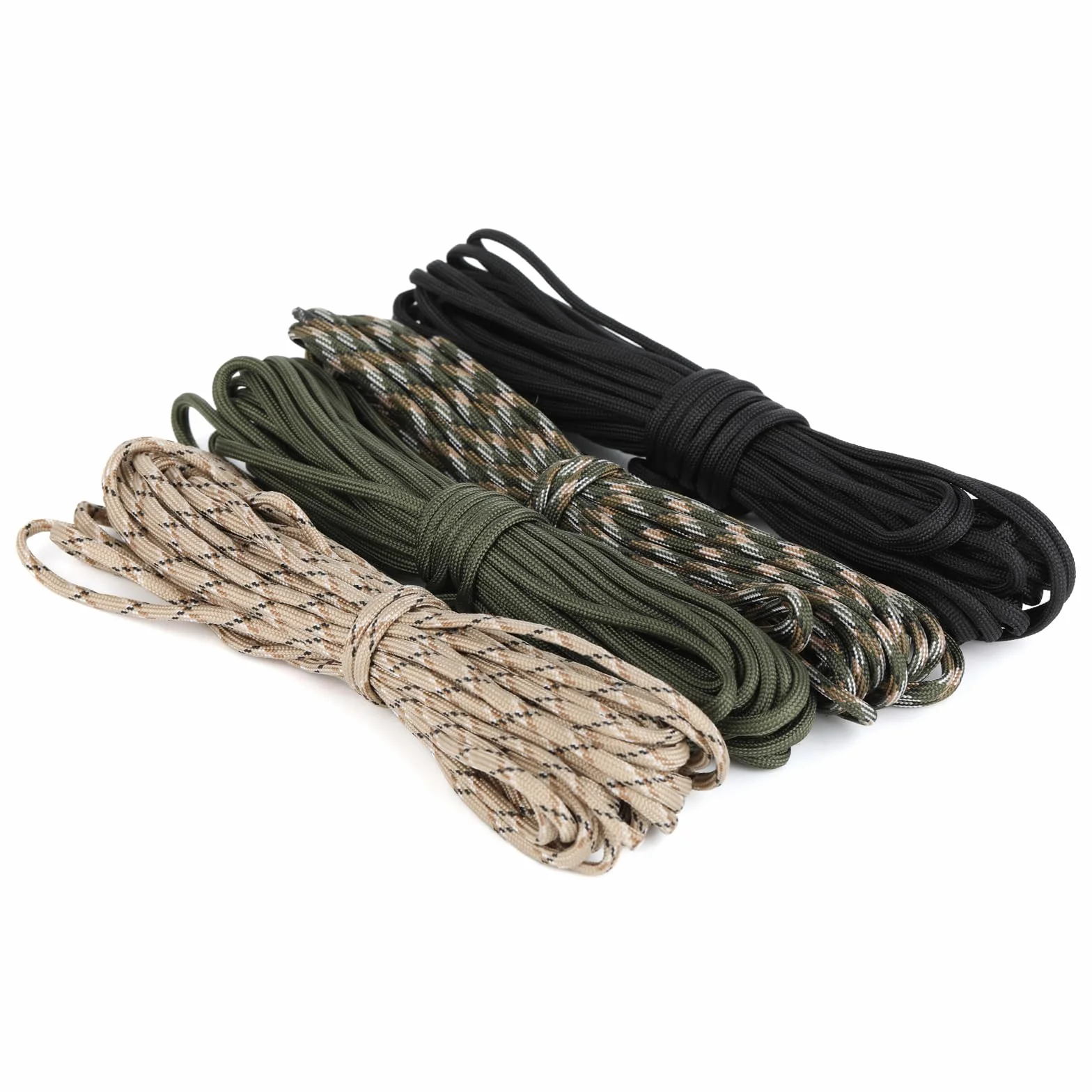 Cuerdas Paracord 10 m 4 mm 7 Hilos Nylon 100% Carga 250 kg Camping Escalada Pulseras