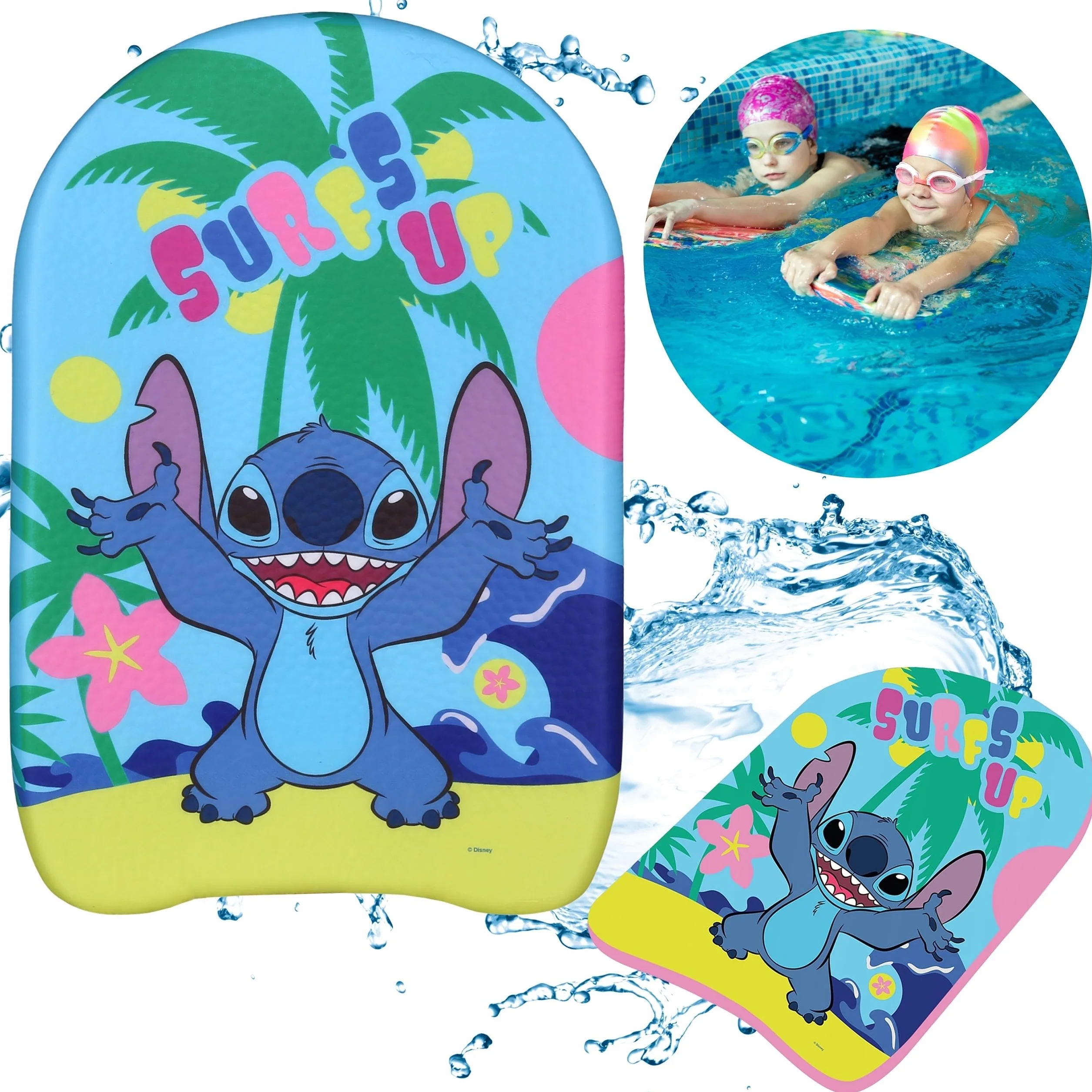 Disney Stitch Tabla de Natación 44x30x4 cm para Niños