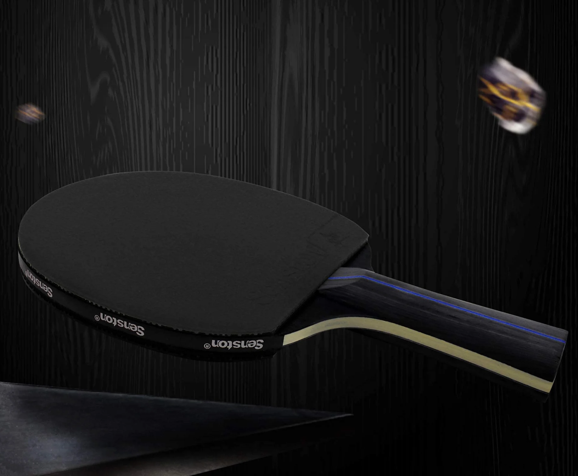 Senston Raqueta de Tenis de Mesa Set de 2 Jugadores, Paleta de Ping Pong con Estuche