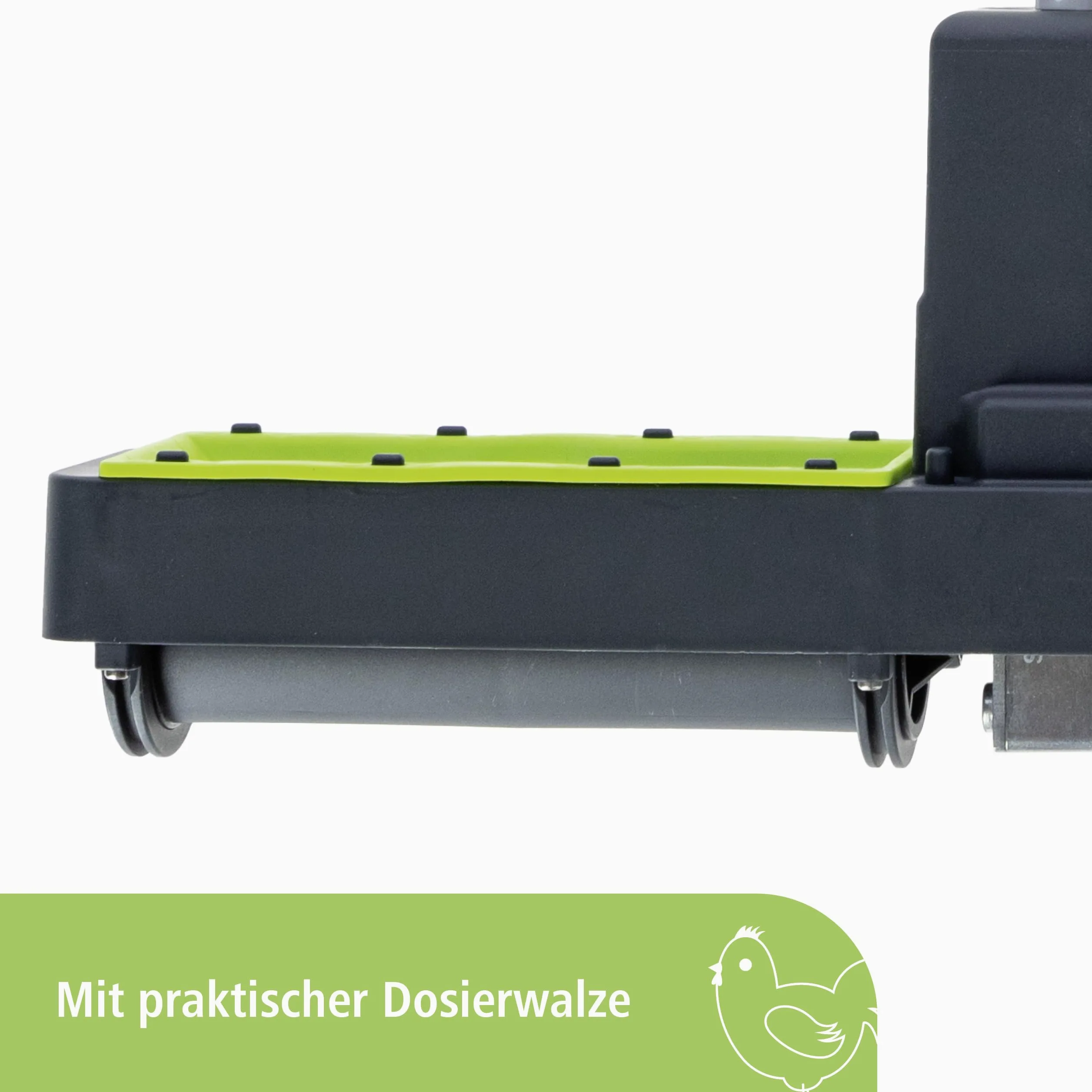 Kerbl Hobbyfarming SmartCoop Comedero con Sensor de Nivel, dispensador de alimento, plástico, para gallinas, con Rodillos dosificadores, Fabricado en Alemania