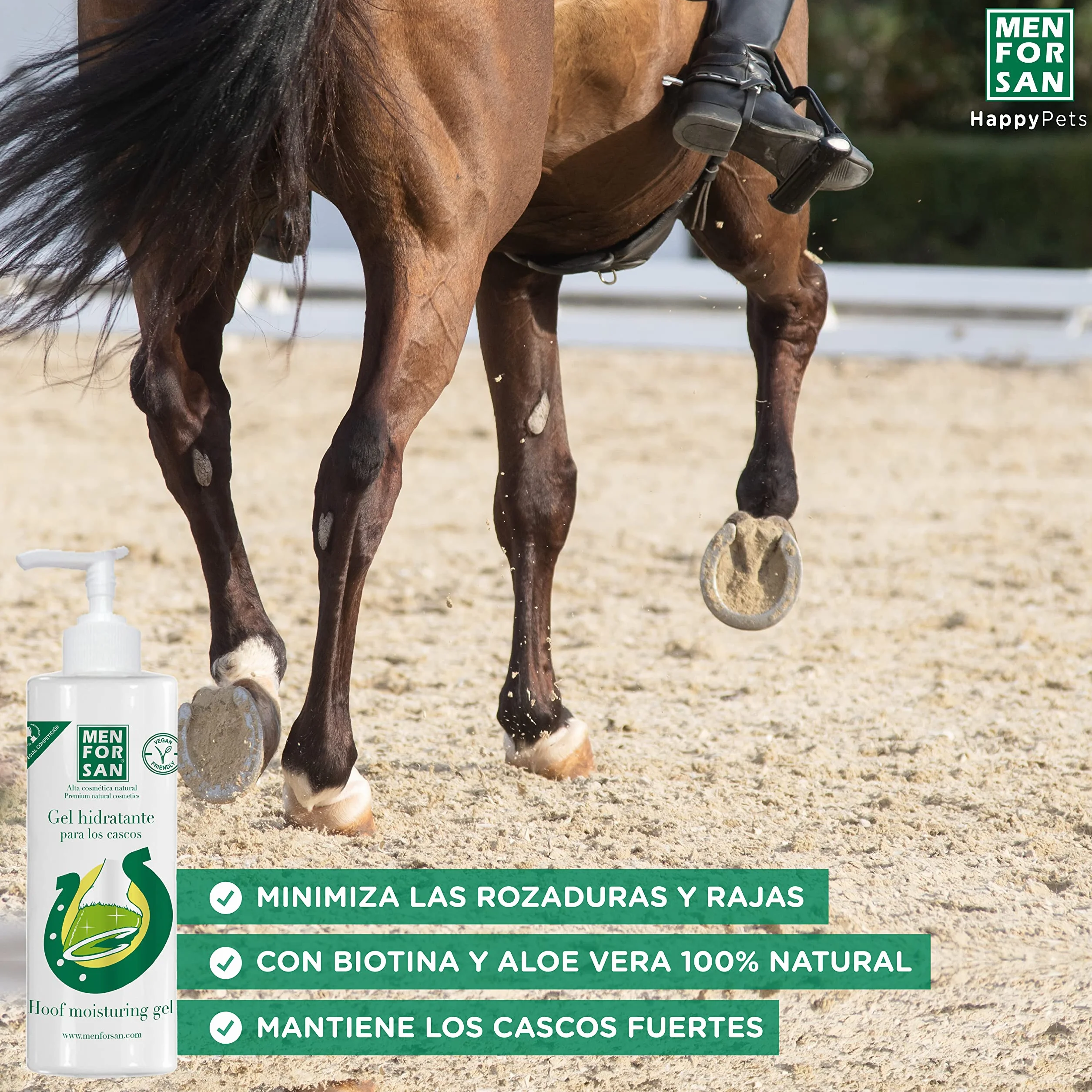 MENFORSAN Gel Hidratante para los Cascos de Caballos - 500ml