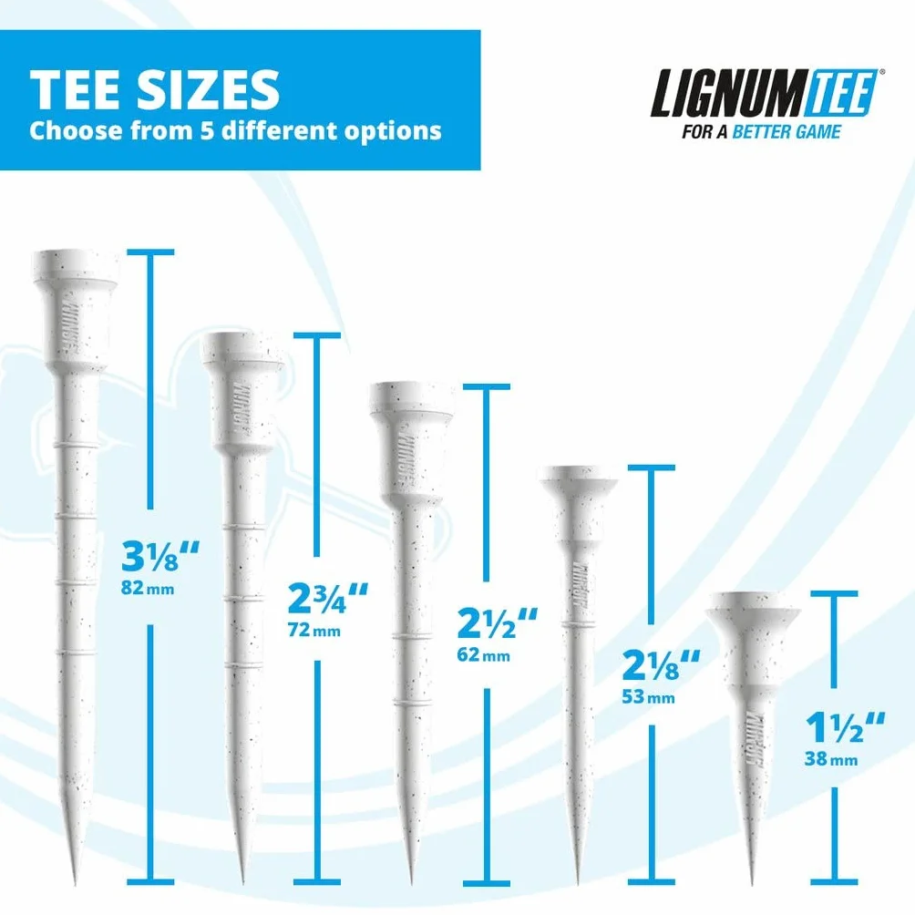 LIGNUM Camisetas blancas 38mm 16pk