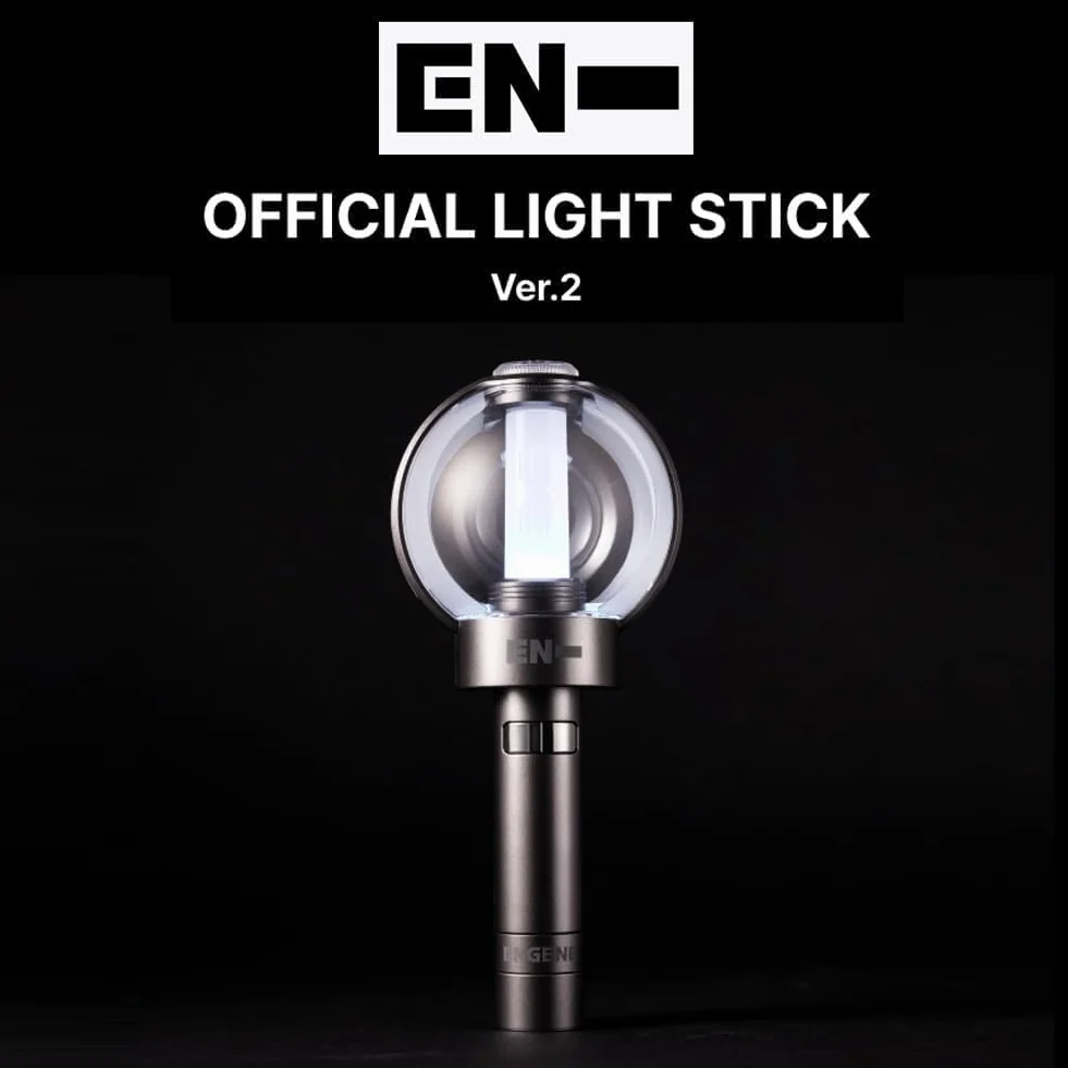 Enhypen Ver 2 Palo de Luz Oficial con Control Bluetooth y 7 Tarjetas Fotográficas, Negro
