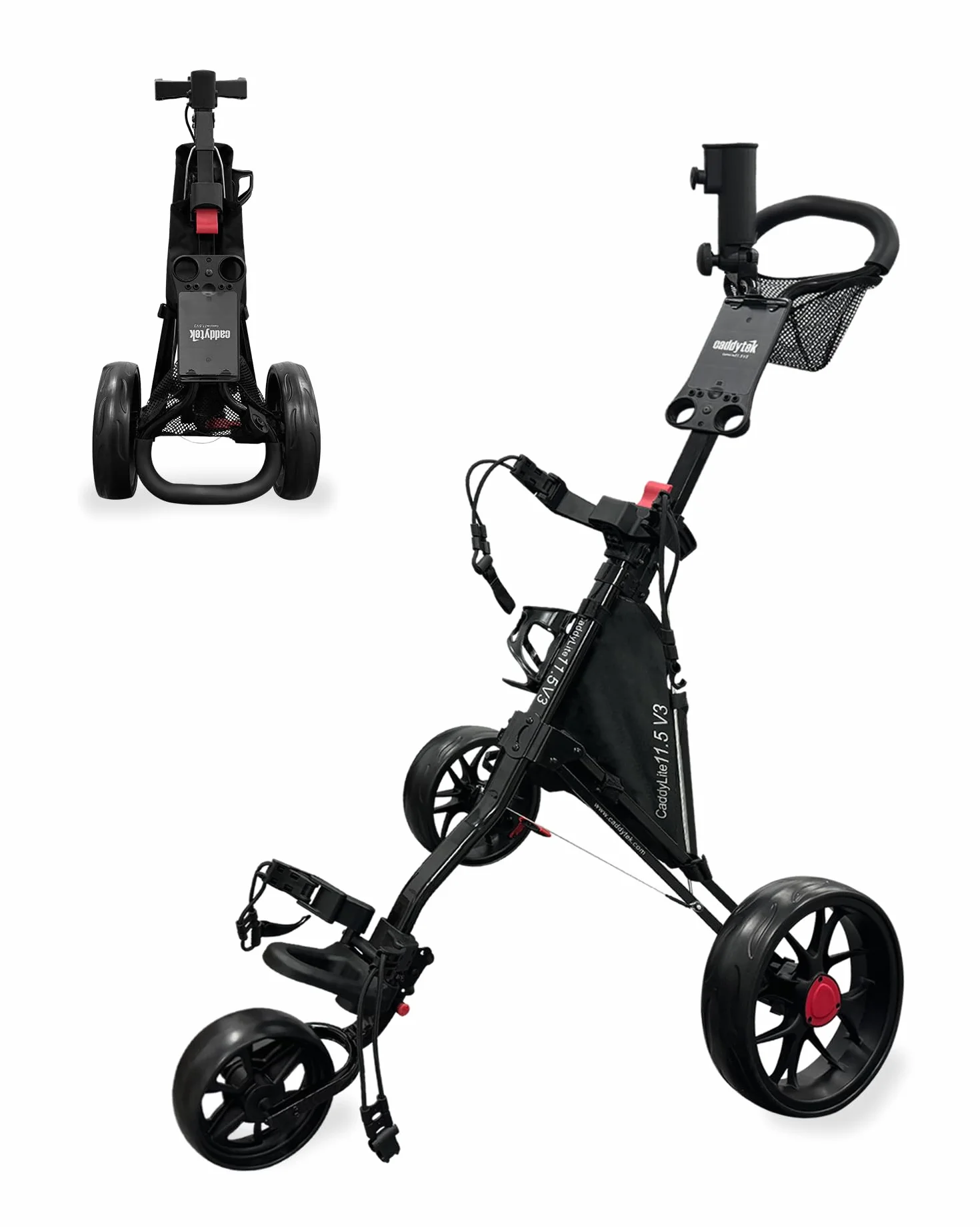 Caddytek CaddyLite 11.5 V3 Carrito de Golf de 3 Ruedas Ligero Plegable