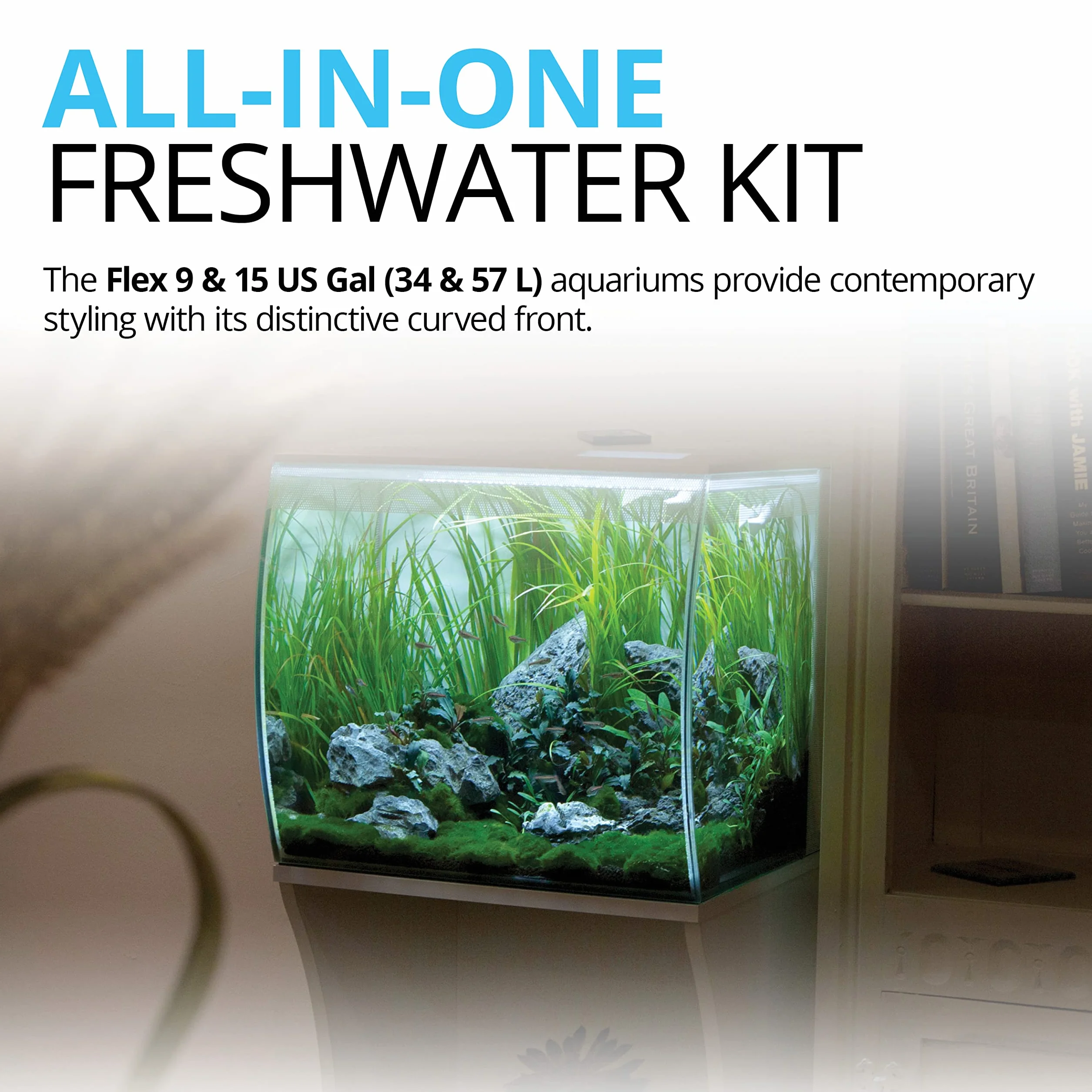 Fluval Flex Kit Acuario Blanco 34 L 1 Unidad 6570 g