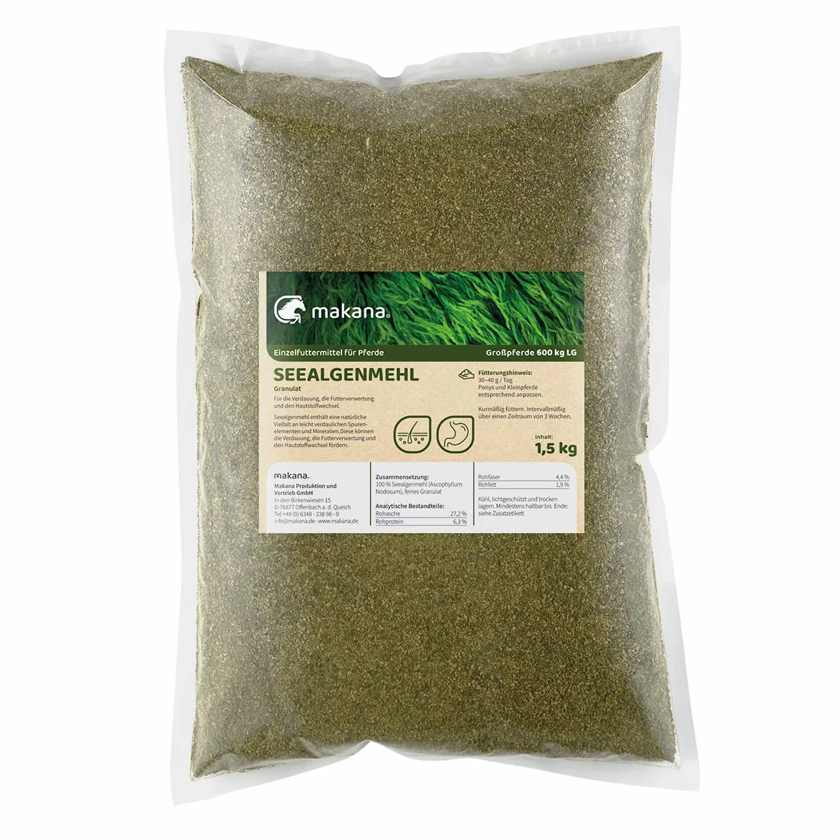 Makana Mar Algas Harina Pur, 1,5 kg Bolsa (1 x 1.5 kg)