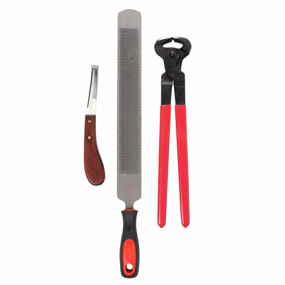 Cosiki Compras Locas Summer Surprise Herramientas de herrador de Caballos, Tijeras de Metal Profesionales Recorte de Caballos Equine Farriers Hoop Nipper Cutter Handle Knife Tools para Caballos/Va