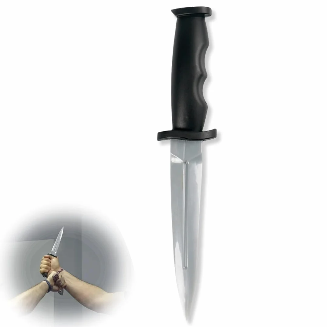 XPES 1 Cuchillo Falso Halloween Silicona Entrenamiento Accesorio Bricolaje