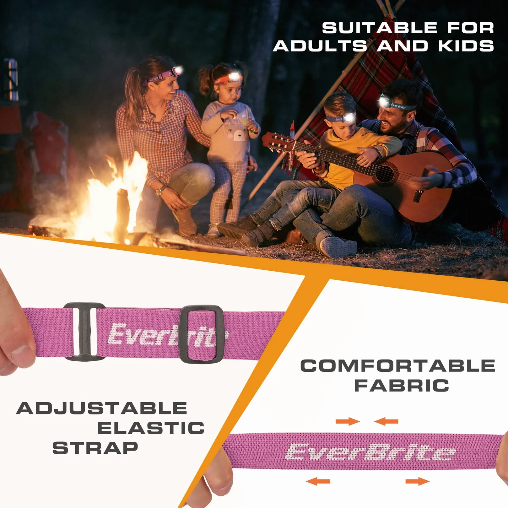 EverBrite Linterna Frontal LED 300 Lúmenes Impermeable 65° Ajustable Sensor Inteligente
