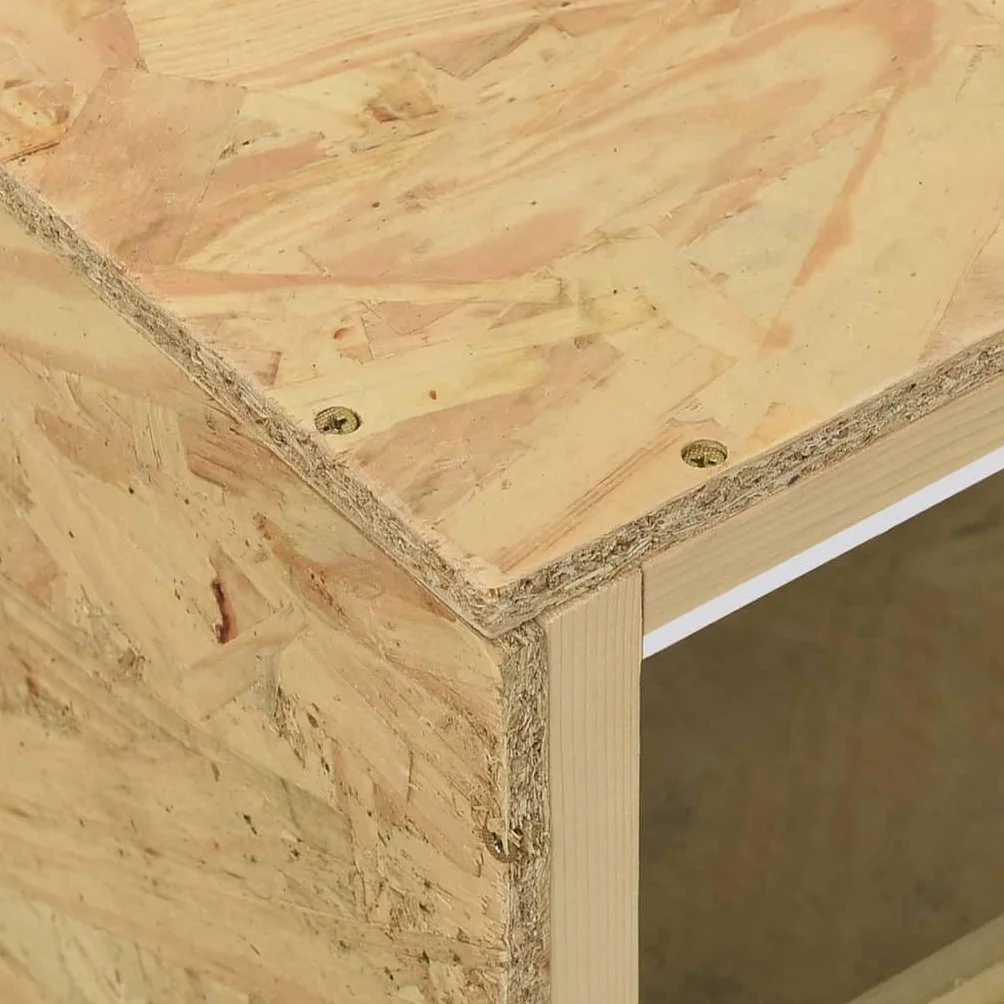 Terrario de madera y vidrio 60 x 30 x 30 cm con rejilla de acero para interior y exterior como hábitat para animales pequeños, protección, retiro y visión clara