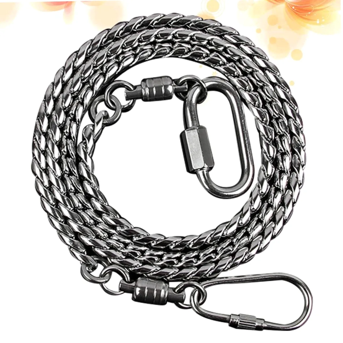 YARNOW 2 Piezas Tobillera de pie de pájaro Bobina Correa de pie de Loro corrente aço inoxidável Decorate decoración de pájaros Cadena de pie de Acero para pájaros Tobillera de pie de Loro