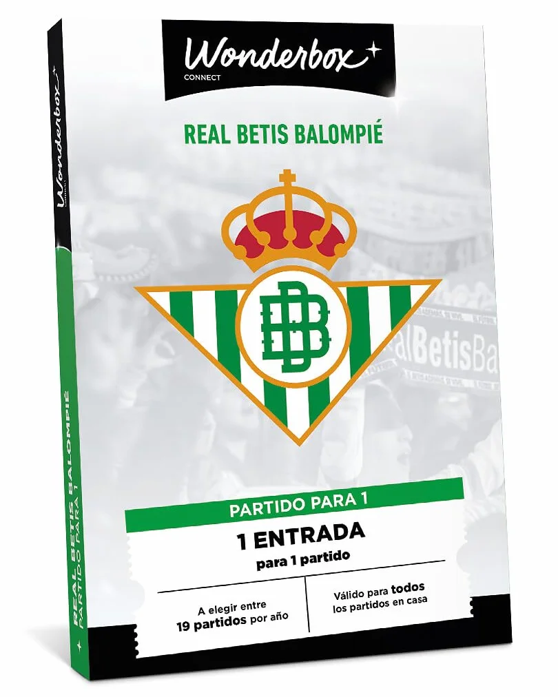 WONDERBOX Connect Caja Regalo Real Betis Balompié 1 Entrada Partido Válido 27 Meses