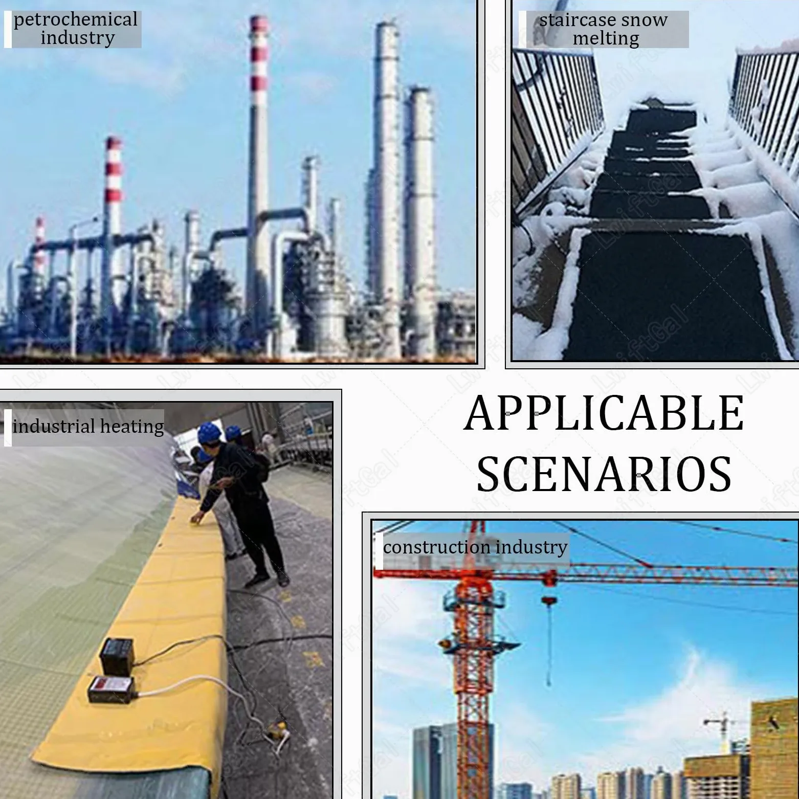 Tapete Calefactado para Derretir Nieve, Tapete De Goma Antideslizante para Exteriores, Almohadilla Calefactada Rectangular para Derretir Hielo En Invierno: Techos, Escaleras 1pcs-30 * 60cm