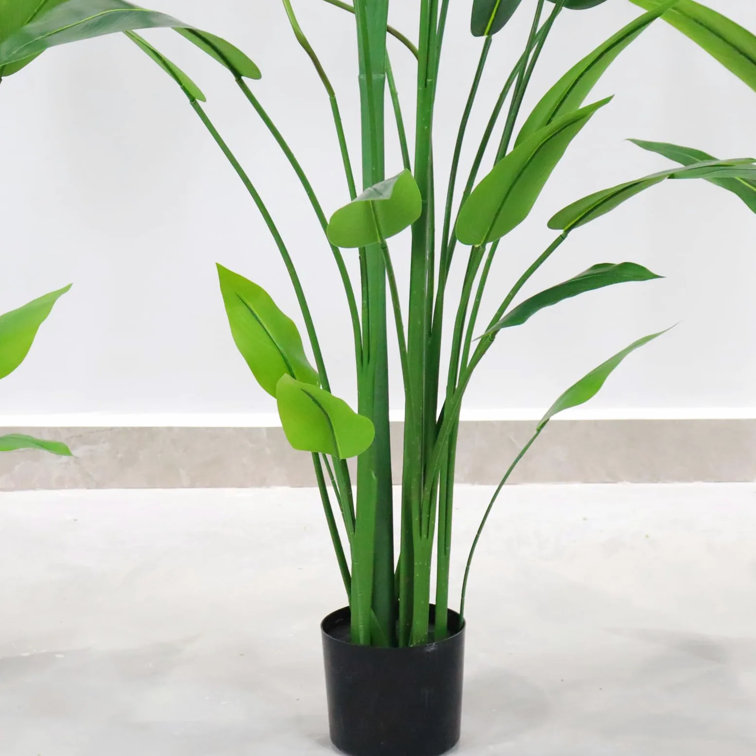 Zstar Planta Artificial de pájaro del paraíso de 160 cm, Gran árbol Tropical Artificial en Maceta con pájaros Falsos y 23 Hojas, Plantas Artificiales Grandes en Maceta para salón, casa, Oficina