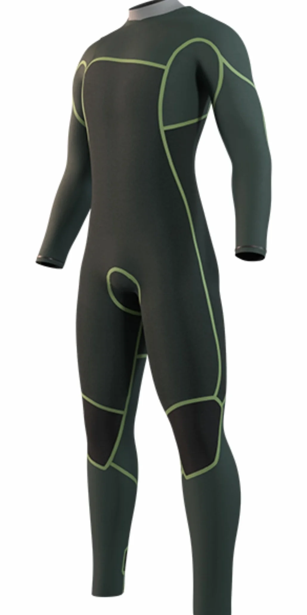 Mystic Evolve 2025 Traje de neopreno 4/3 mm cremallera pecho negro