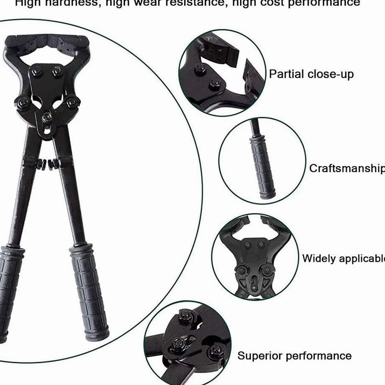 Farrier Tools, Alicates multifuncionales para Recortar pezuñas de 16", Recortadores de pezuñas Veterinarios Ajustables para Cabras, ovejas, Cerdos, Ganado Vacuno y Caballos