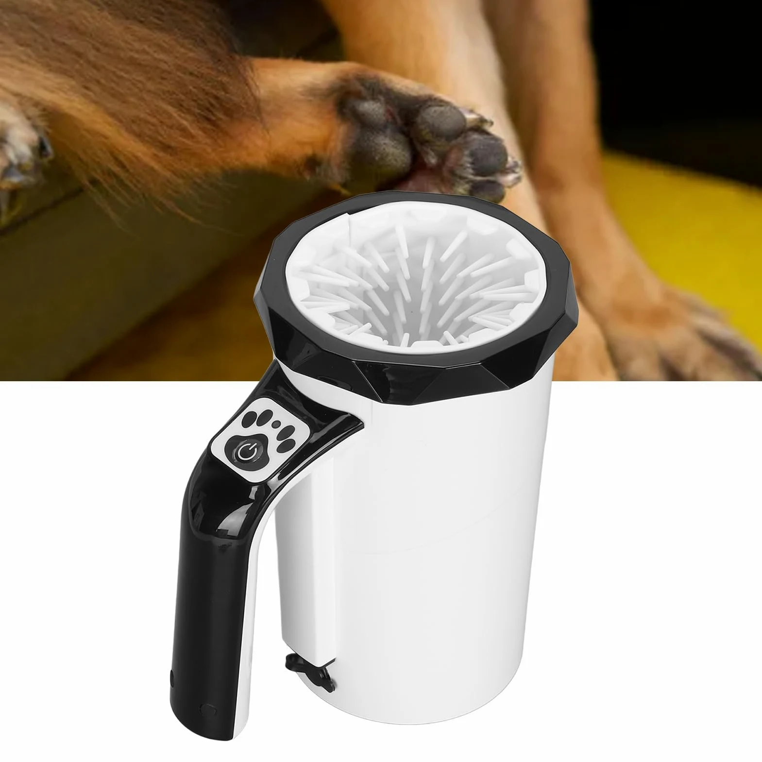 Limpiador rápido de Patas para Mascotas sin necesi Limpiador de Patas for Perros con Potente Mango Recargable y Control for Grandes