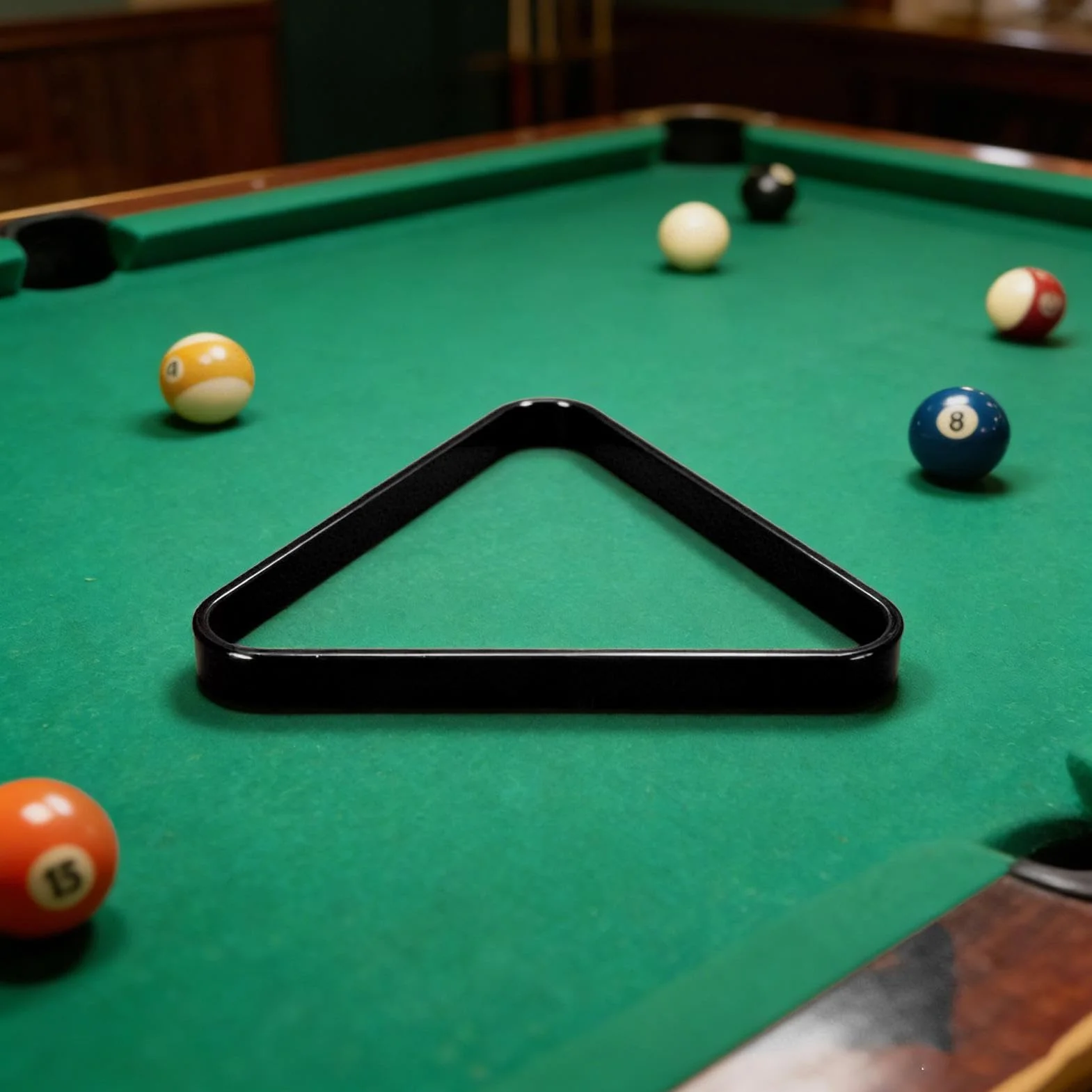 Triángulo Para Bolas de Pool Estándar - Accesorio para Mesa de Billar para Entrenamiento Partido Hogar