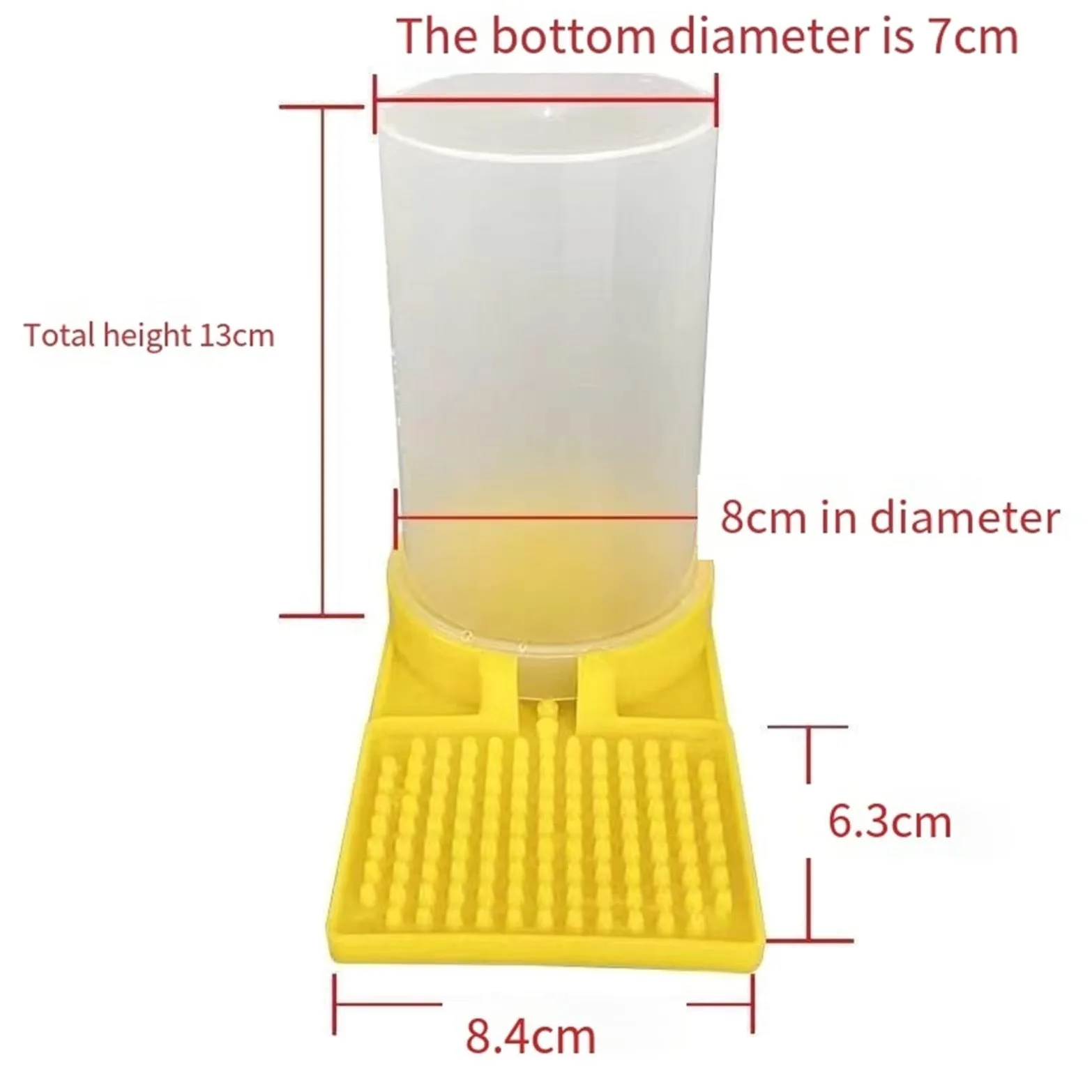Comedero for abejas, agua for grillos, pollitos y mascotas pequeñas, 10/30/50 Uds(50pcs)