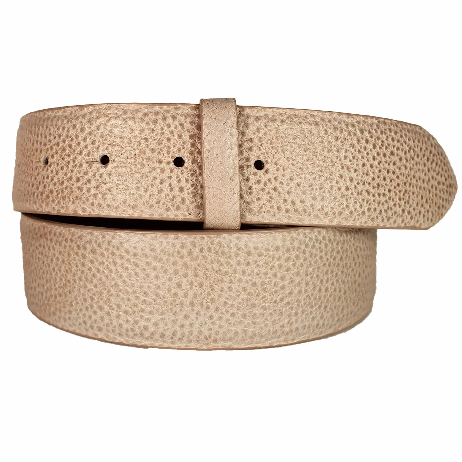 REPTILES HOUSE - Cinturón de piel de becerro en relieve (ancho: 4 cm), beige, 95