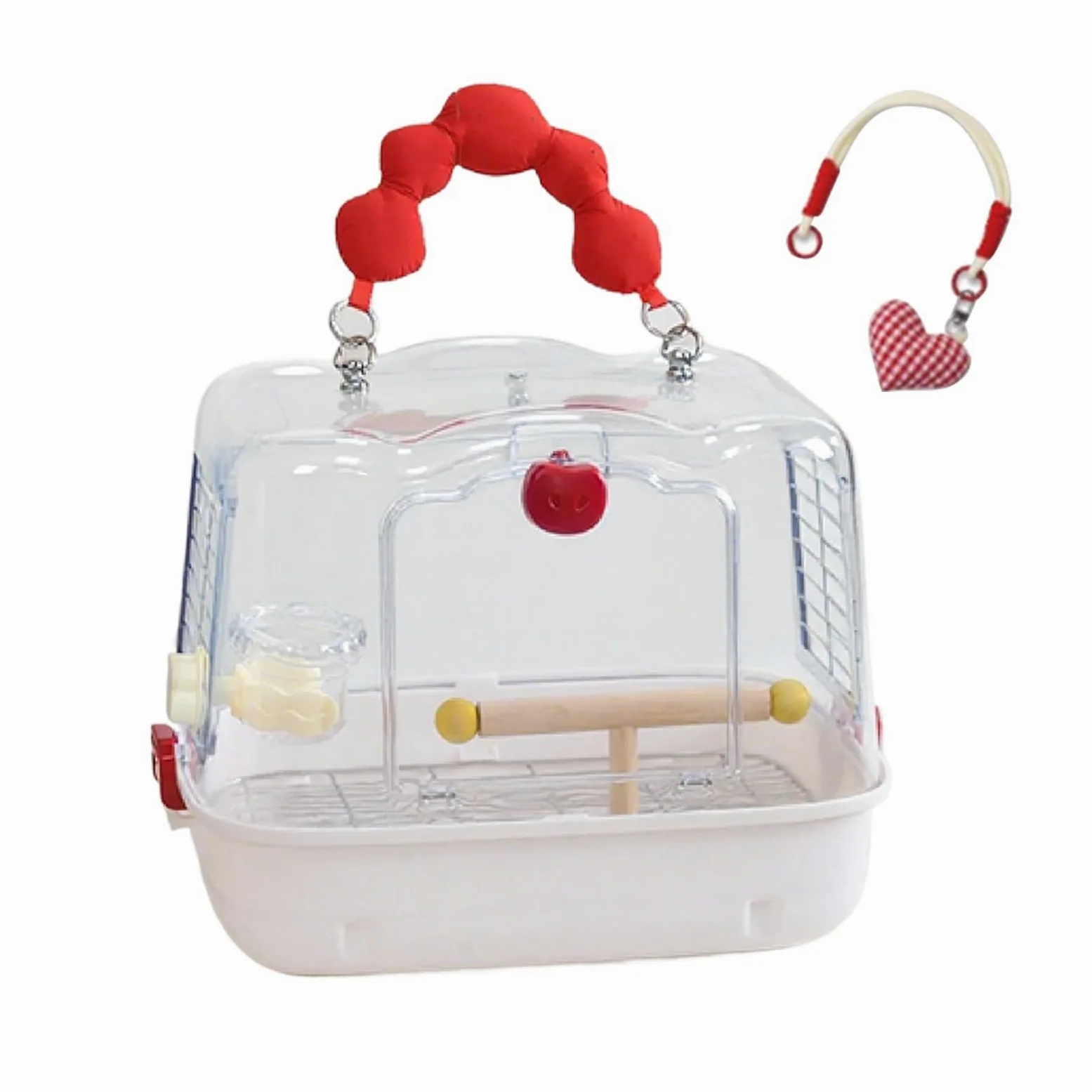 Jaula de Viaje para Aves Bolsa de Transporte Ligera para Loros | Bolsa Para Transportar Aves Con Soporte para Paseos al Aire Libre y Aventuras de Ninfas Periquitos y Agapornis