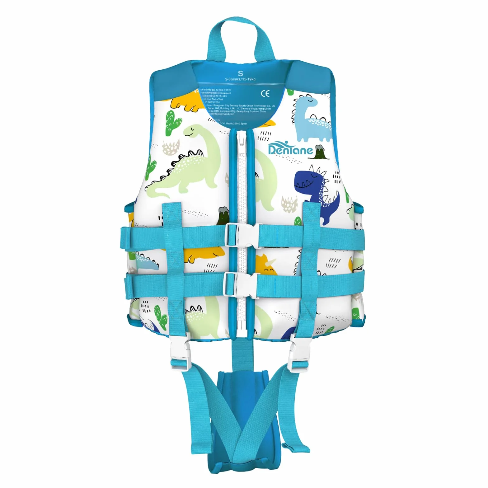 Chaleco de natación Neopreno niños 2-9 años Traje baño entrenamiento Correas Seguridad Ajustables SML 15-40kg