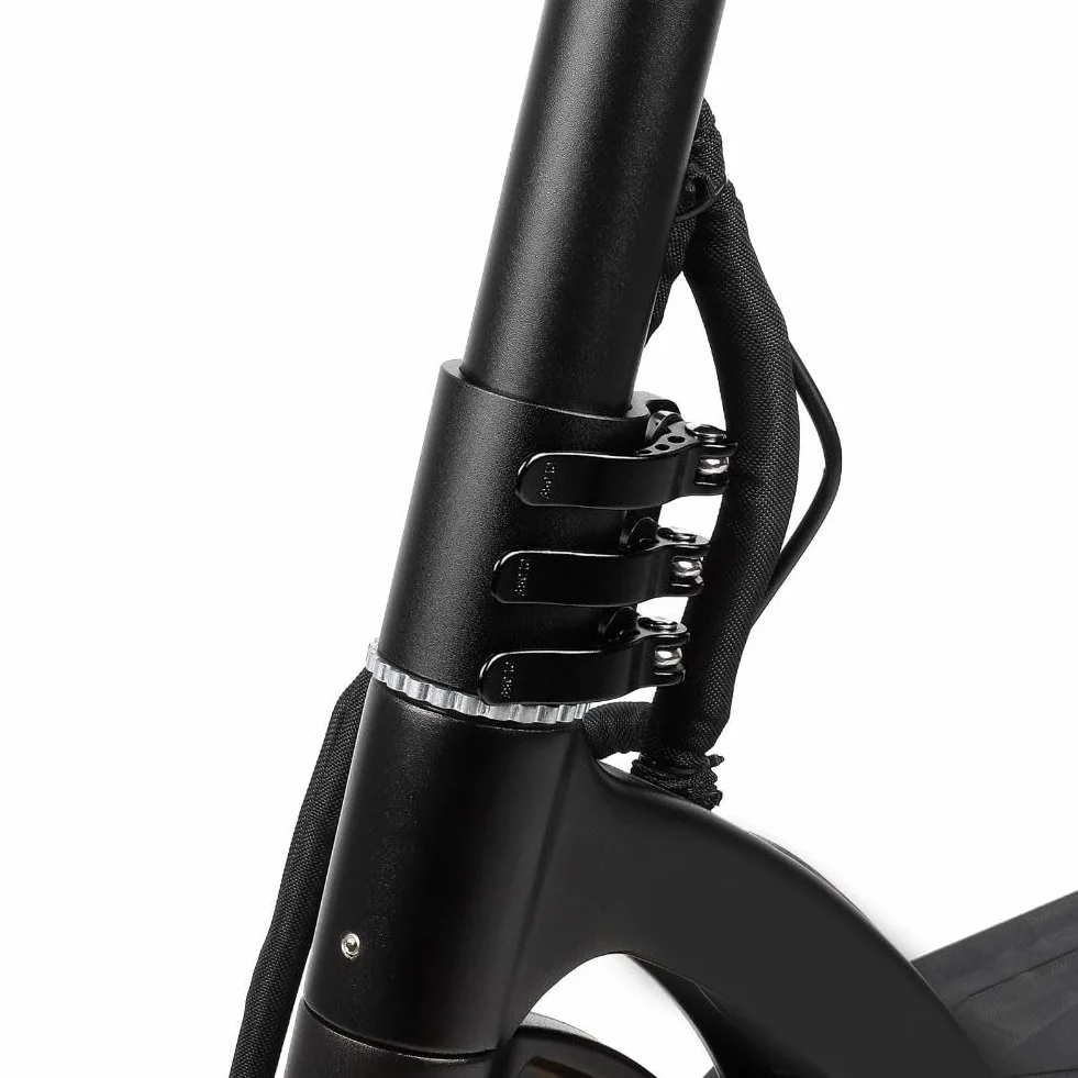 Clip de abrazadera de bloqueo de aleación de aluminio reforzado para Kaabo Mantis10 Scooter Pole (negro)