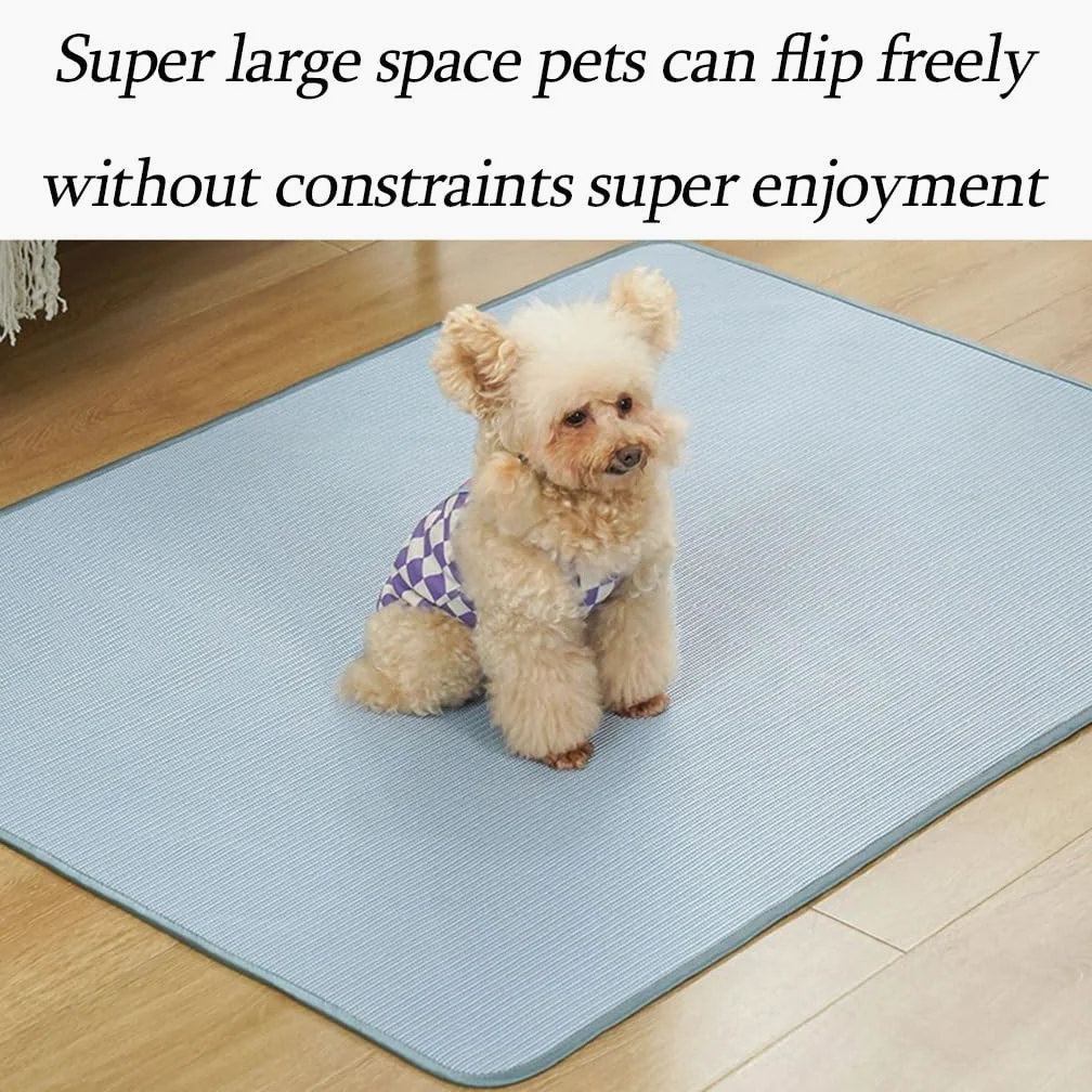 Alfombrilla Refrescante para Perros Almohadilla de enfriamiento for Perros Lavable, Almohadilla de Dormir de Verano for Mascotas, Manta de Almohadilla de enfriamiento automático(A1,120cm*90cm)