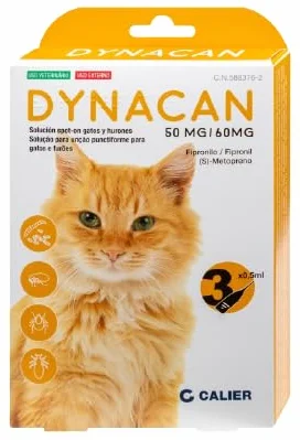 Pipetas Antiparásitos Dynacan para Gatos 3 uds