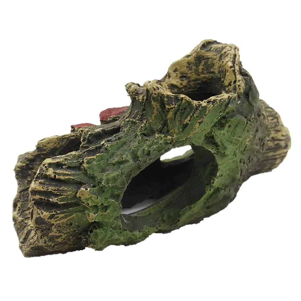 Escondite de Agujeros para árboles, paisajismo de acuarios, decoración de hábitat, escondites de Peces, lagartos y Tortugas, Accesorios para Cajas de Cuevas de Reptiles