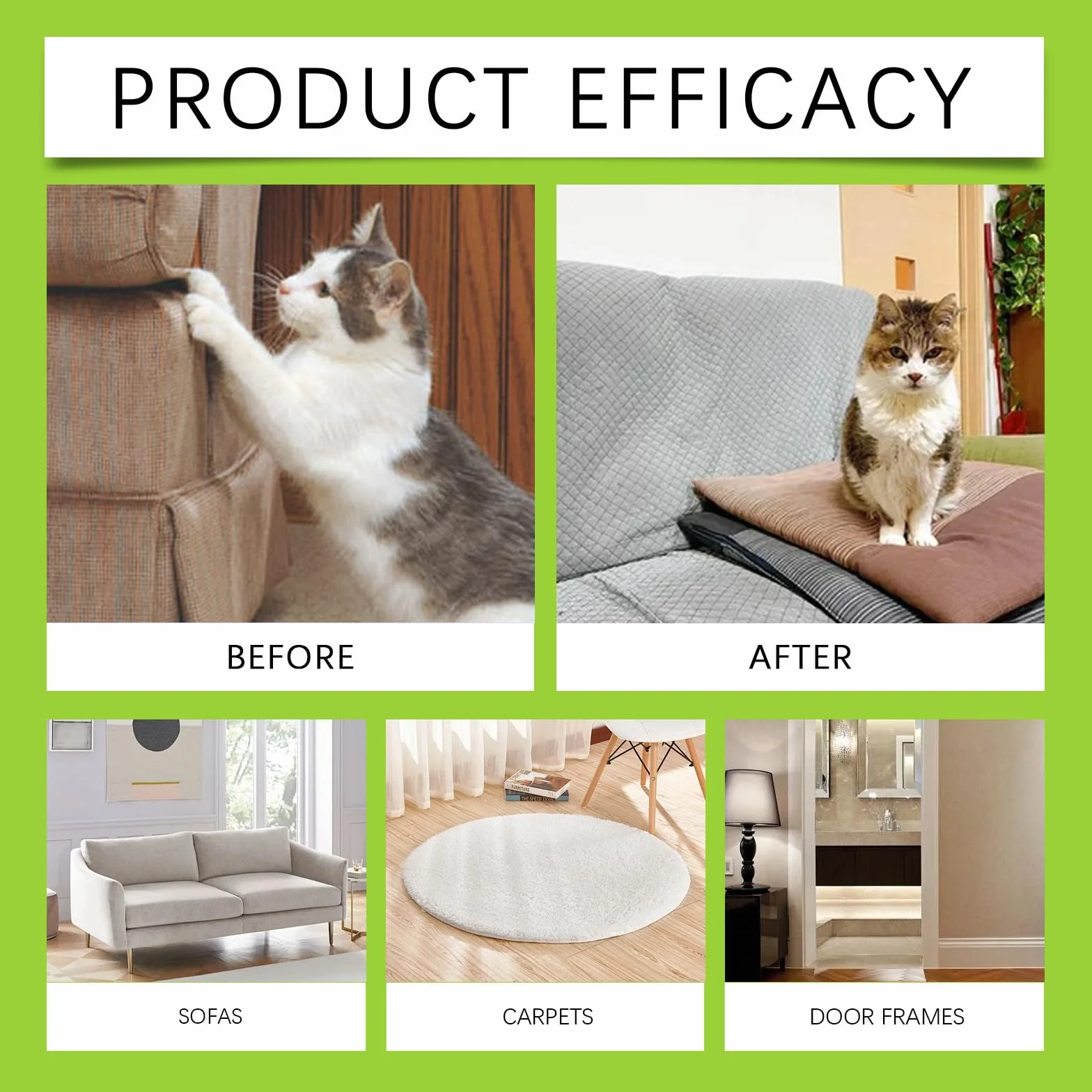 Spray Antiarañazos Gatos,Disuasión Arañazos Repelente Gatos,Protege Muebles,para Uso Indoor Y Outdoor,100ML