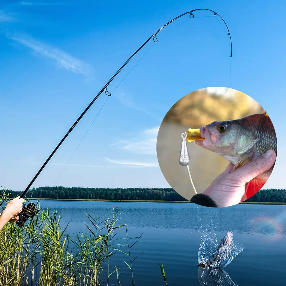VooGenzek 23 Piezas Pesos de Plomo para Pesca, 5g/7g/10g/15g