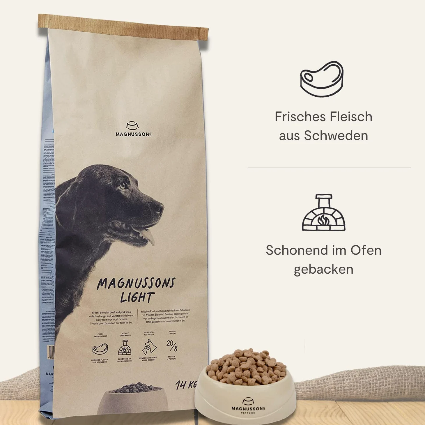 Magnusson Carne y Galletas Light 14 kg