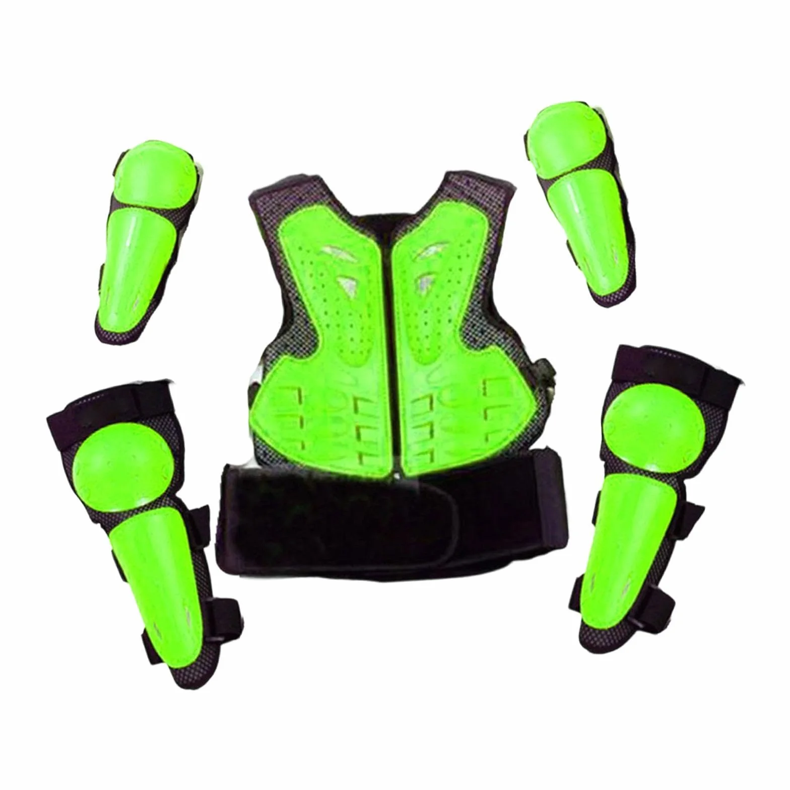 Traje de protección para niños para Motocicleta, Rodilleras y Coderas Transpirables