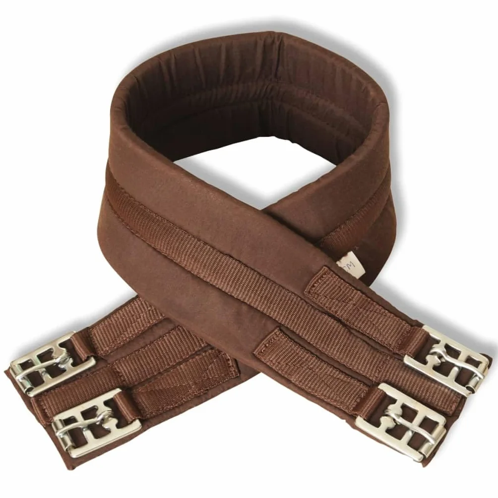 vidaXL Set Silla Montar a Caballo 17,5” 18 cm Marrón Cuero Equitación Hípica