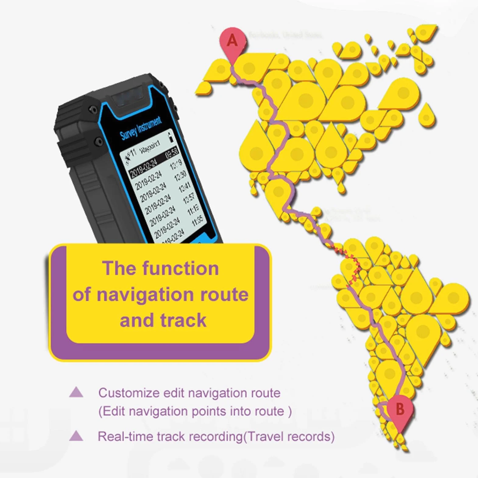 Receptor GNSS Metro de la Tierra S8 GPS PDA
