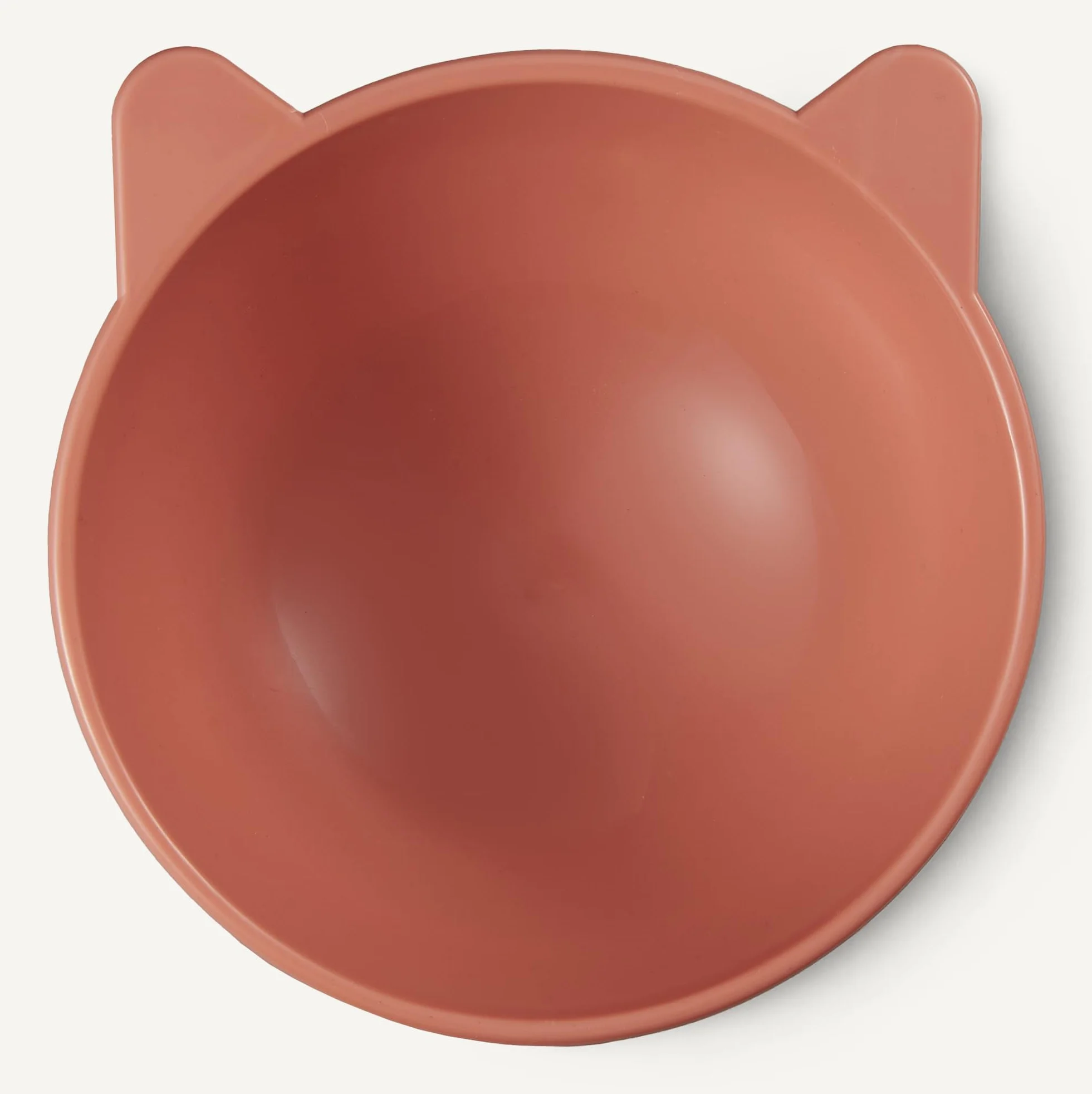 Amazon Basics Comederos elevados para Gatos, con Forma de Oreja de Gato, Paquete de 2, 13,2 × 13,2 × 11,4 cm, Naranja y Azul