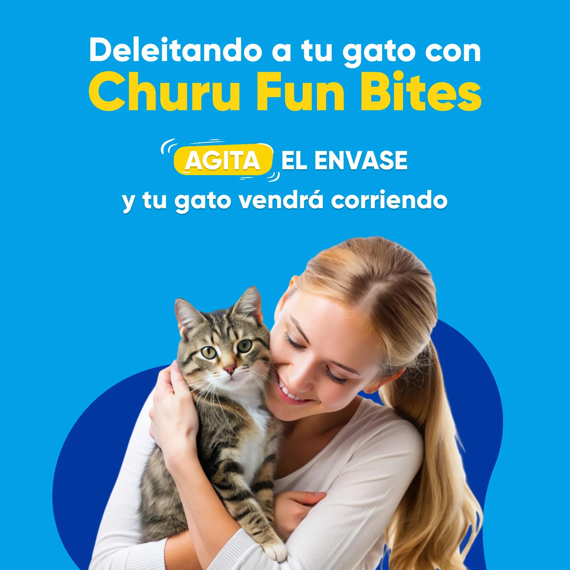 INABA Churu Fun Bites Snack para Gatos, bocados de Pollo con corazón de atún – 8 Paquetes de 12 g – Suave y cremoso – Comida para Gatos sin conservantes ni colorantes Artificiales, sin Granos