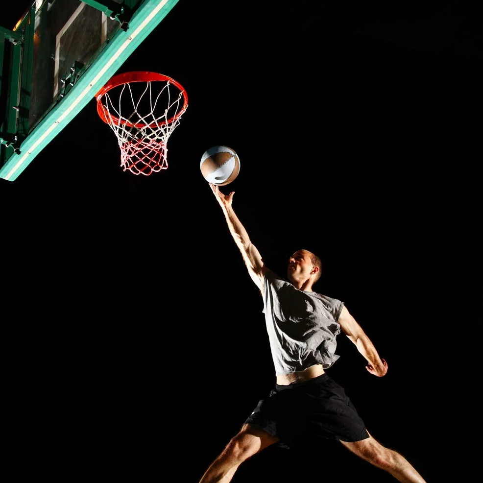 Aoneky Aro de Baloncesto con Doble Resorte Montaje en Pared 45 cm Diámetro Tubo Acero 18mm