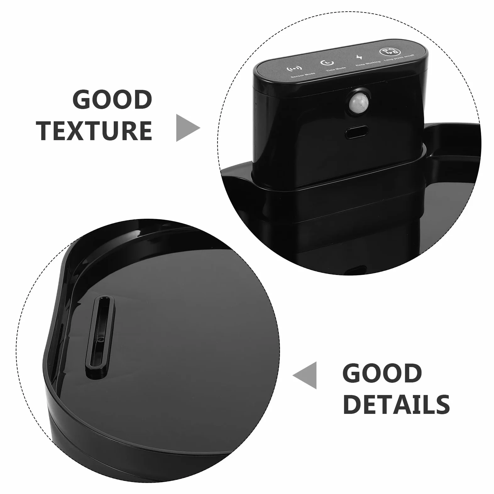 BESPORTBLE Dispensador Automático de Agua para Mascotas Pequeñas de 2.2l, Bebedero Inteligente con Sistema de Circulación y Relleno Automático, Plástico Negro Adecuado para Perros y Gatos