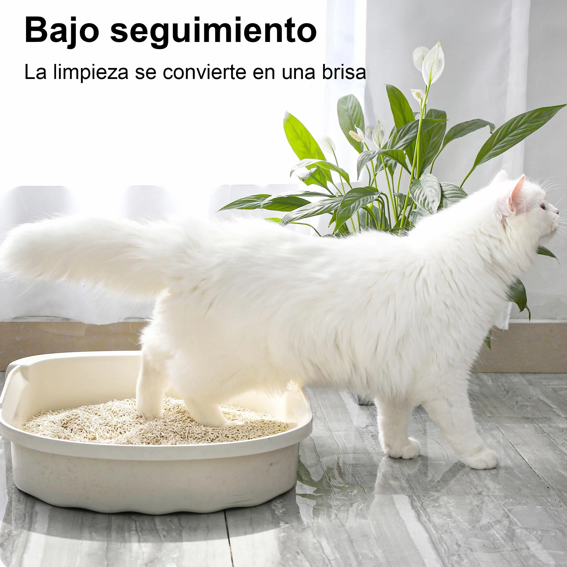 FUKUMARU Arena de Tofu para Gatos 10.8kg - Arena aglomerante, Mezcla de pellets de maíz, Libre de Polvo