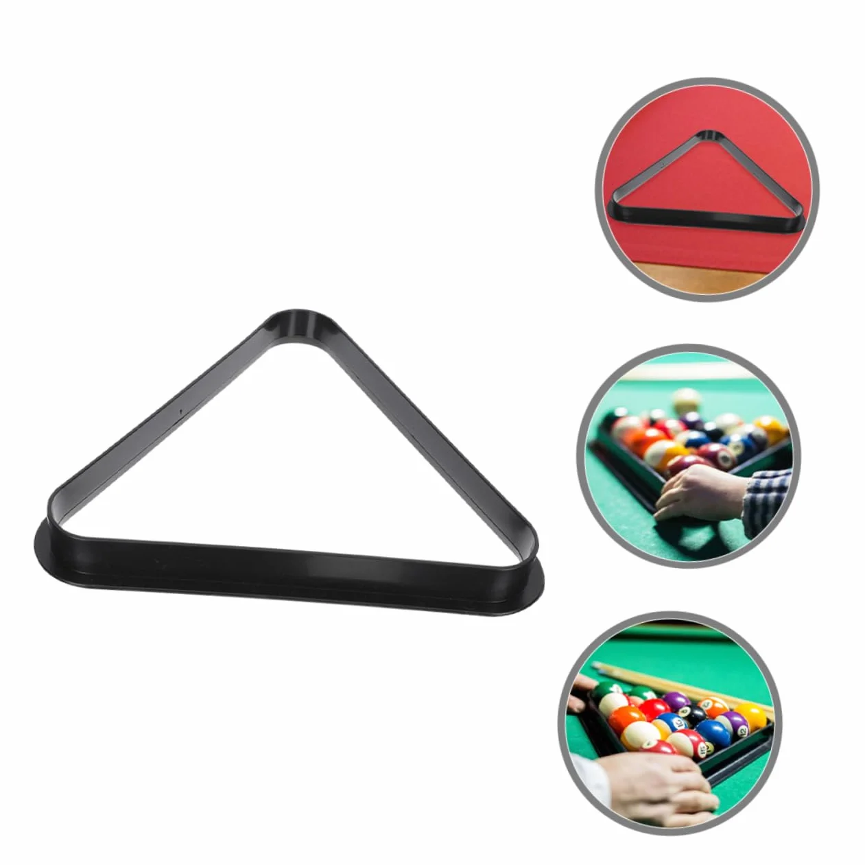 SUPVOX Estante Triangular de Plástico para Bolas de Billar, Soporte Organizador para Mesa de Billar