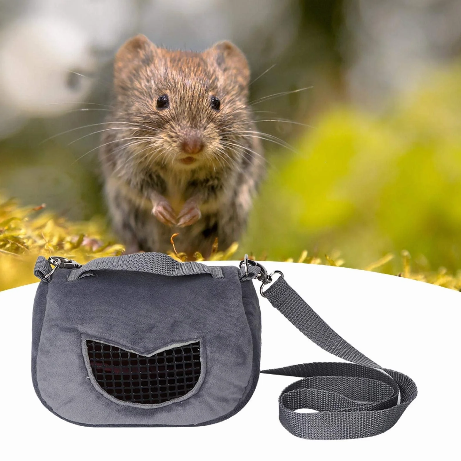Venta Loca Portador de hámster, Bolsa de Transporte para Mascotas, Bolsa de Salida de Tres tamaños para Mascotas pequeñas Conejillo de Indias(Medium)