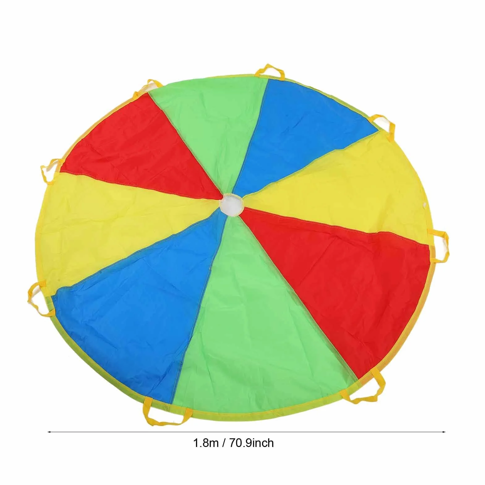 Play Parachute 1.8M Rainbow Game Parachute Outdoor Umbrella Toy