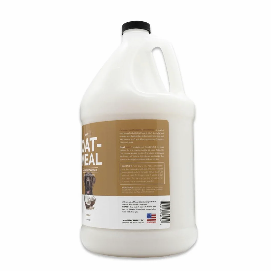 Bark2Basics Acondicionador De Avena, Galón | Todos Los Ingredientes Naturales, Hidratante, Elaborado Con Avena Coloidal, Todos Los Ingredientes Naturales, Elimina La Estática