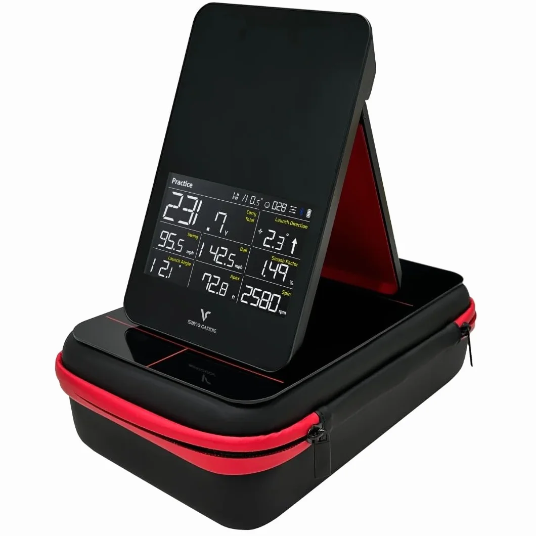 Voice Caddie SC4 Pro Monitor de Lanzamiento de Golf Simulador 3D con Funda Oficial
