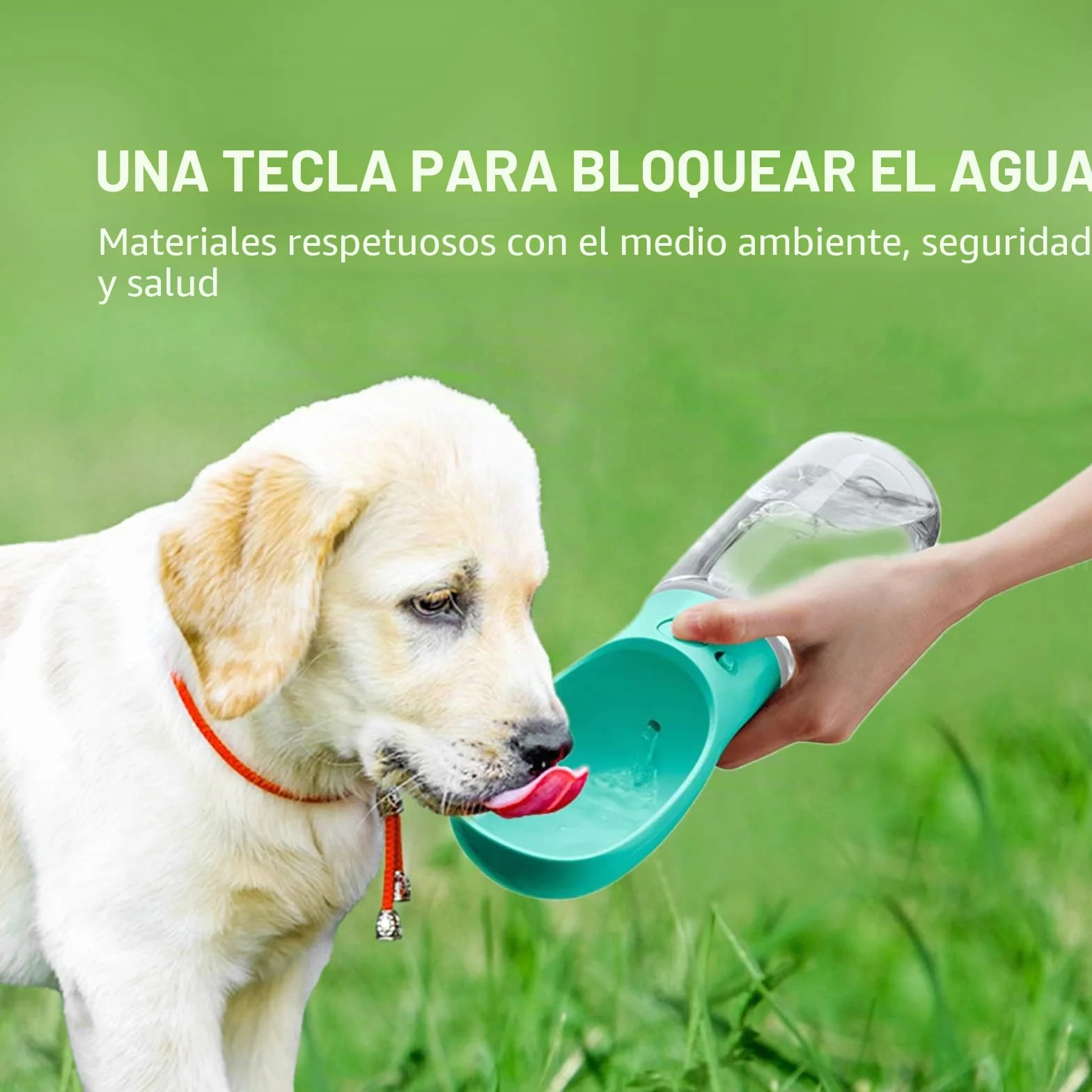 Frasheng Botella para Perros,550ml dispensador de Agua Antibacteriano,Bebedero Perro Portatil,a Prueba de Fugas,Libre de BPA,Dispensador de Agua Antibacteriano para Mascotas para Viajes al Aire Libre