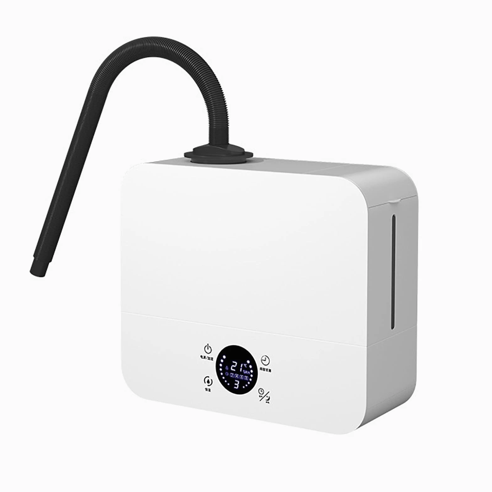 Humidificadores para reptiles, sistema de nebulización de terrarios de 2,5 L con manguera retráctil de 60 ~ 180 cm, volumen de atomización de 200 ml/h y 3 velocidades ajustables, sincronización de 1 a