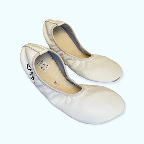 Anniel 2019 Zapatillas Gimnasia Ritmica Niña Cuero Made in Italy Ballet Deportes Interior
