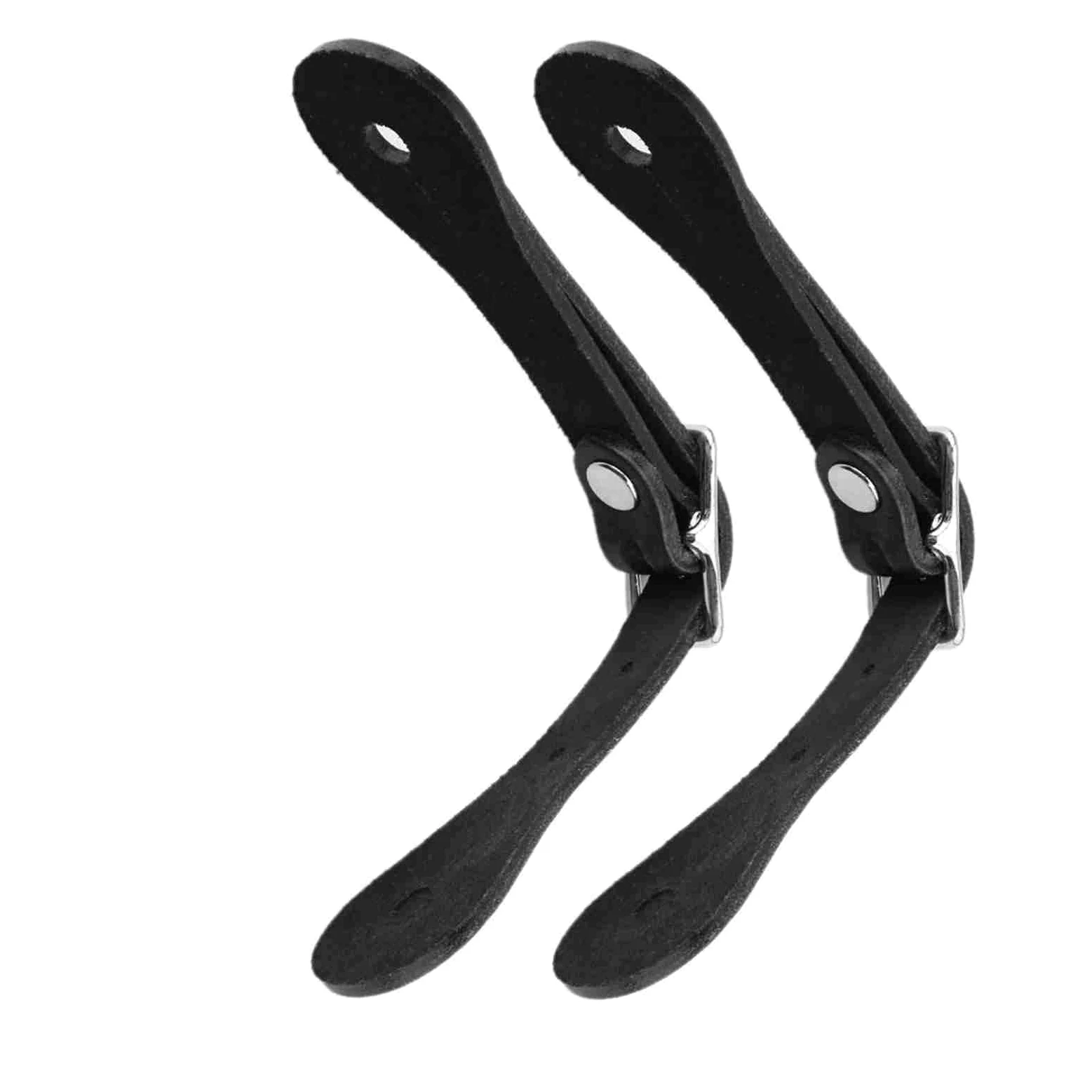 Correas ecuestres de cuero auténtico hechas a mano, 1 par de accesorios de equitación
